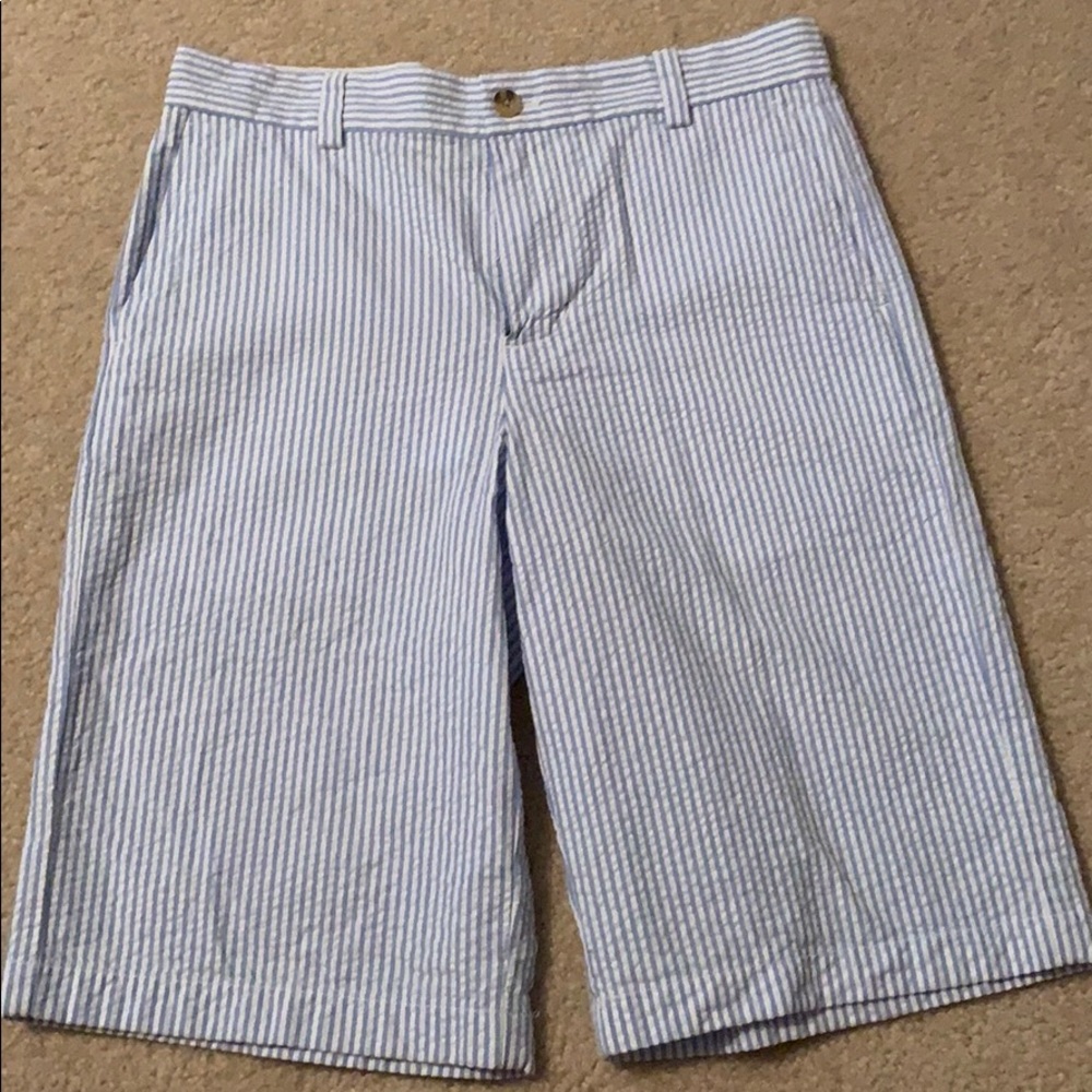Boys VV Seersucker Shorts